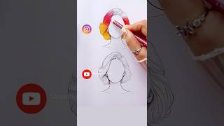 Satisfying art Instagram VS YouTube art coloring shorts [upl. by Eyanaj]