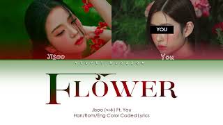 KARAOKE JISOO 지수  꽃FLOWER  Feat YOU [upl. by Sorilda]