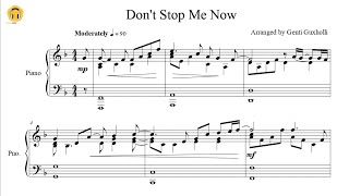 Dont Stop Me Now by Queen Piano SoloSheets [upl. by Yelnats]