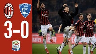 Highlights AC Milan 30 Empoli  Matchday 25 Serie A TIM 201819 [upl. by Persian445]