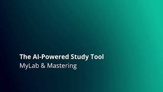 The AIPowered Study Tool for MyLab amp Mastering [upl. by Nonahs812]