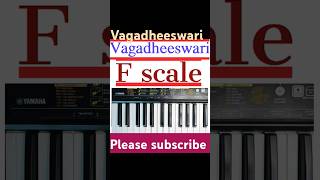 Vagadheeswariragam keyboard tutorial F scale video by Ganapathiraoharmonyum [upl. by Telracs]