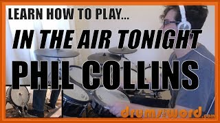 ★ In The Air Tonight Phil Collins ★ Drum Lesson PREVIEW  How To Play Song Phil Collins [upl. by Inalak661]