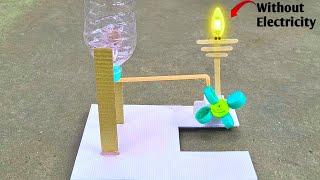 How to Make a Easy Science Project Working Model  Hoydro Generator [upl. by Hasila]