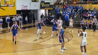 Tuscola Warriors vs Villa Grove Blue Devils Varsity Boys Basketball Highlights [upl. by Dinse45]