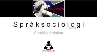 Webblektion Språksociologi [upl. by Roscoe]