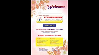 Mythri Vidyanikethan The School Of Excellence ll Annual Cultural Festival 2024 ll LIVE [upl. by Siravrat]