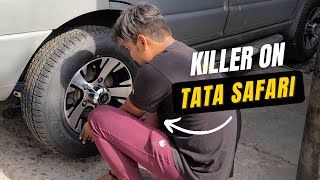 Alloys fitted on TATA Safari  KILLER  NeoWheels [upl. by Letnohs]