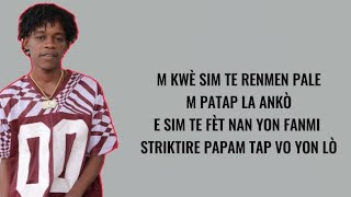 Watson G  Ou kwè sim te renmen pale  Lyrics Vidéo [upl. by Demetre]