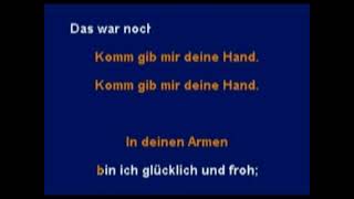 Komm gib mir deine Hand  Beatles  Karaoke CDG [upl. by Aicatsan]