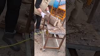 Auger bit wood splitting process Good tools and machinery can increase work efficiency [upl. by Scribner940]