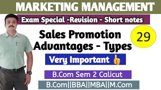 Sales PromotionAdvantages Kinds of Sales Promotion Module 4Part 2 Marketing Management [upl. by Eniawtna]