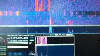 IF SDR Icom 7000  the first SDR Panadapter for transceiver  HF Digital modes BPSK31 part 2 [upl. by Etteyafal]