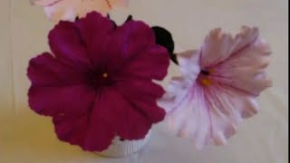 How to make Paper flower Petunia  Grandiflora Flower  19 [upl. by Derron]