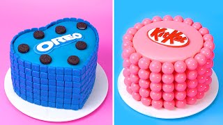 💗 1 Most Amazing Oreo amp Kitkat Mixed Chocolate Cakes 💙 Easy Colorful Cake Decorating Ideas [upl. by Nimar]