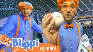 Blippi visita un estadio de beisbol  Compilación  Aprende con Blippi  Blippi Español [upl. by Arron]