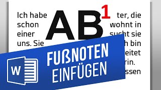 Fußnoten in Word einfügen  Richtiges Zitieren in Word [upl. by Carrick]