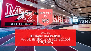 182024 Boys Junior High Basketball vs St Anthony Grade School [upl. by Northrop875]