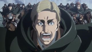 Erwin Smith last speech  English dubbed  Attack on Titan [upl. by Anavlis]