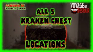 quotVoyage Of Despairquot ALL KRAKEN CHEST LOCATIONS COD Black Ops 4 Zombies [upl. by Nileuqaj]