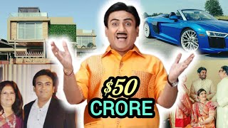 DILIP JOSHI JETHALAL LIFESTYLE 2024  HOUSE NET WORTH INCOME FAMILY CARS [upl. by Oknuj]