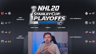 EA PREDICTS 2020 STANLEY CUP CHAMPION NHL 20 PLAYOFF SIMULATION [upl. by Alexina]