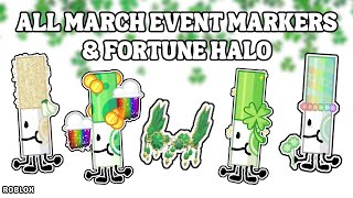 How To Get Fortune Halo amp All March Event Markers in Find The Markers  Roblox 2024 [upl. by Ettenor]