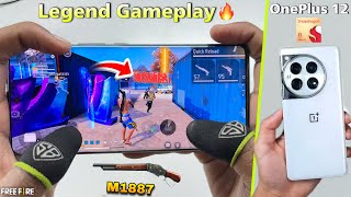 OnePlus 12 gaming free fire gameplay test 2 finger handcam one tap headshot snapdragon 8 Gen 3 CPU [upl. by Nairolf]