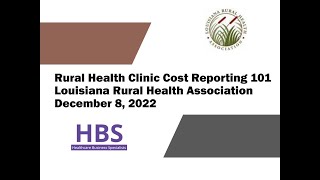 Rural Health Clinic Cost Reporting 101 [upl. by Earahs559]