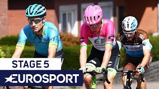 BinckBank Tour 2018  Stage 5 Finish Highlights  Cycling  Eurosport [upl. by Elfrieda]