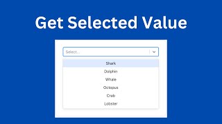 How to Get Value from Select Option in React JS React Dropdown [upl. by Gaspar668]