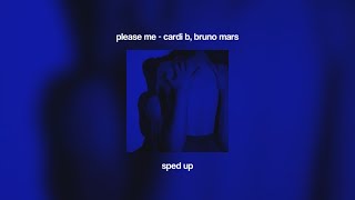 please me  cardi b bruno mars sped up [upl. by Mok]