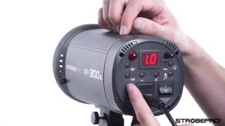 Strobepro D3 300W Studio Strobe Light Tutorial [upl. by Ahsekam]