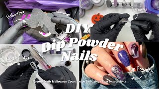 Dip Powder Nails  Unboxing amp First Impressions  DIY Nails At Home  Easy Nail Art  Nail Tutorial [upl. by Petromilli]