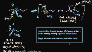 Racemization of Aldehydes and Ketones [upl. by Yeleen]