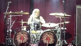 Jordan Cannata a Wildman On the Drums Slaughter Drum Solo Live 02172023 4K [upl. by Enyawud710]