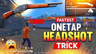 Shotgun  M1887  M1014  Headshot Trick 100 Working 🔒  Fastest One Tap Headshot Trick  Free Fire [upl. by Emmery]