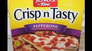 Jenos Crisp amp Tasty Pepperoni Pizza Food Review [upl. by Euqinamod]