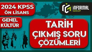 2024 KPSS Ön Lisans  Tarih Soruları ve Çözümleri  Tüm Sorular [upl. by Lotty77]