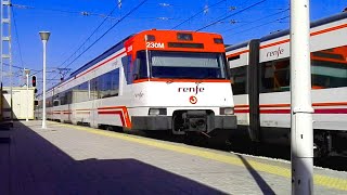 🚉 RENFE 446 saliendo de MÓSTOLES  El SOTO Cercanías Madrid [upl. by Ainsley]