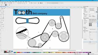 Fit Objects to Path in Corel DESIGNER [upl. by Marilyn]