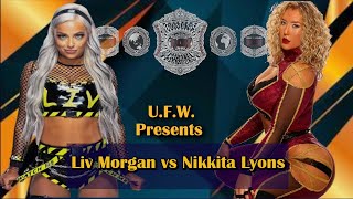 UFW  Nikkita Lyons vs Liv Morgan for the ROH Womens title wwc rohwrestlingfullshow2618 [upl. by Magree]