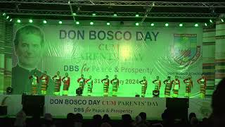 Dimasa folk Dance performed by the students of Don Bosco School Silchar [upl. by Arraic]