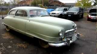 1949 Nash Ambassador Airflyte barnfind 1st time driven in over 44 years [upl. by Niwrud614]