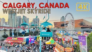 CALGARY STAMPEDE WESTJET SKYRIDE  CANADA 2024 4K [upl. by Akemat]