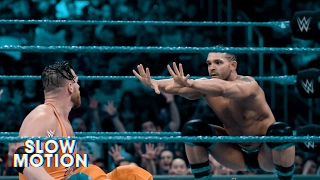 Awesome Slow Motion footage of Tye Dillinger debut against Curt Hawkins Exclusive April 4 2017 [upl. by Aihtekal]