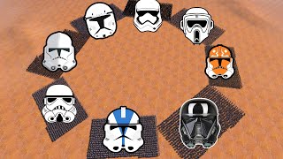 1000x Every Clone Trooper type BATTLE ROYALE  UEBS Ultimate Epic Battle Simulator [upl. by Bosson]