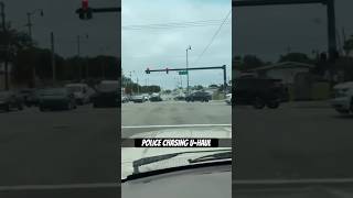 UHaul crashes police car during chase in West Palm Beach Florida [upl. by Runkle]