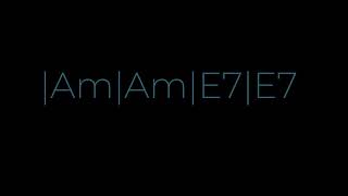 Am E7 Two Chord Backing Track [upl. by Leunamne739]