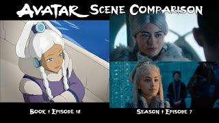 Avatar The Last Airbender SCENE COMPARISON  Episode 7  Netflix vs Cartoon vs Movie [upl. by Recor]